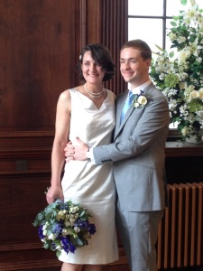 Jane and David, just married